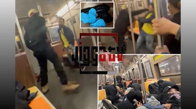 Brooklyn Man Starts Fight, Gets St-bbed, Pulls Out G-n, Ends Up Disarmed And Sh-t In Head With Own G-n On NYC Subway