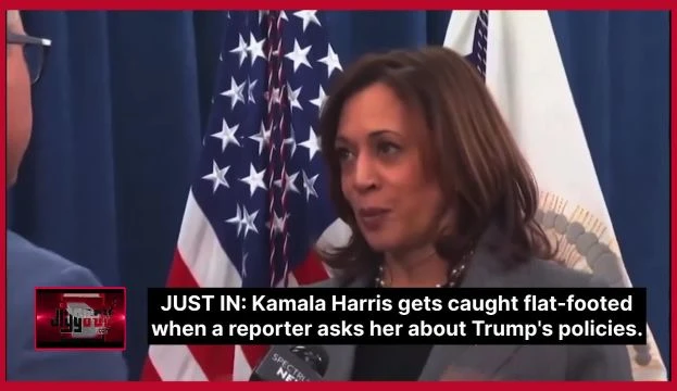 JUST IN: Kamala Harris gets caught flat-footed when a reporter asks her about Trump's policies.