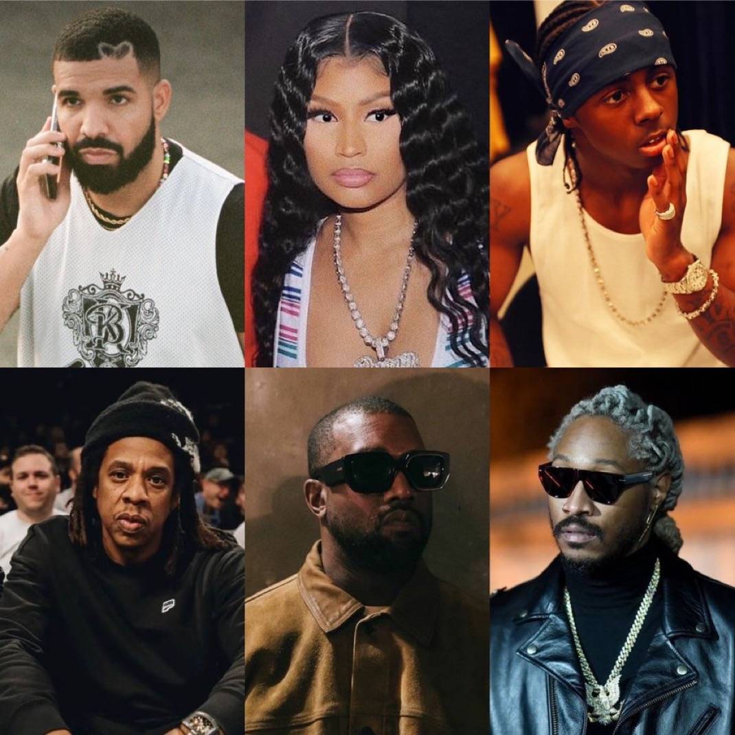 Rappers who have spent the most weeks charting on The Billboard Hot 100 🔥🏆