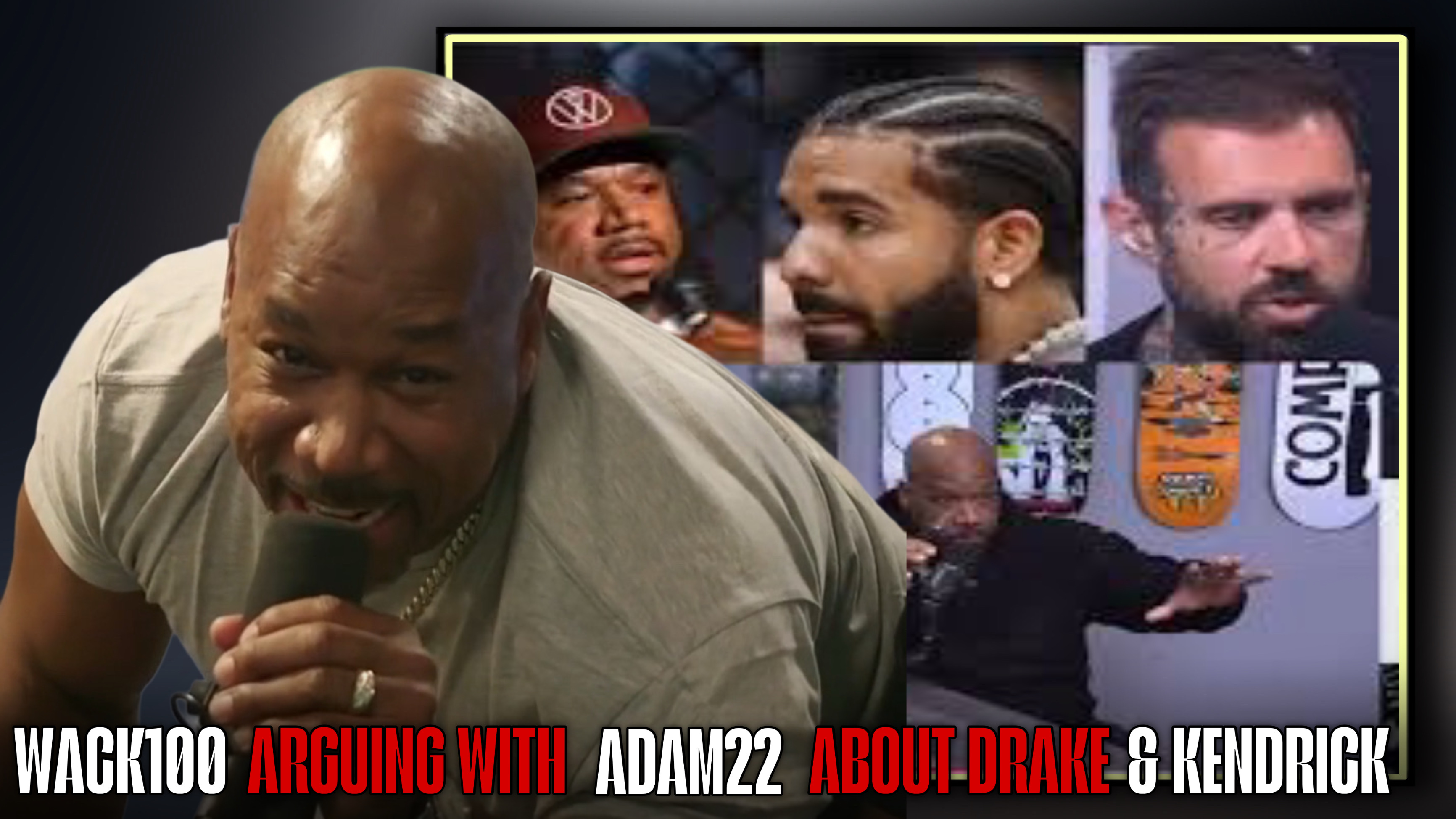 Adam22 and Wack 100 Take Their Heated Drake Debate Outside—Tensions Explode! 🔥😳