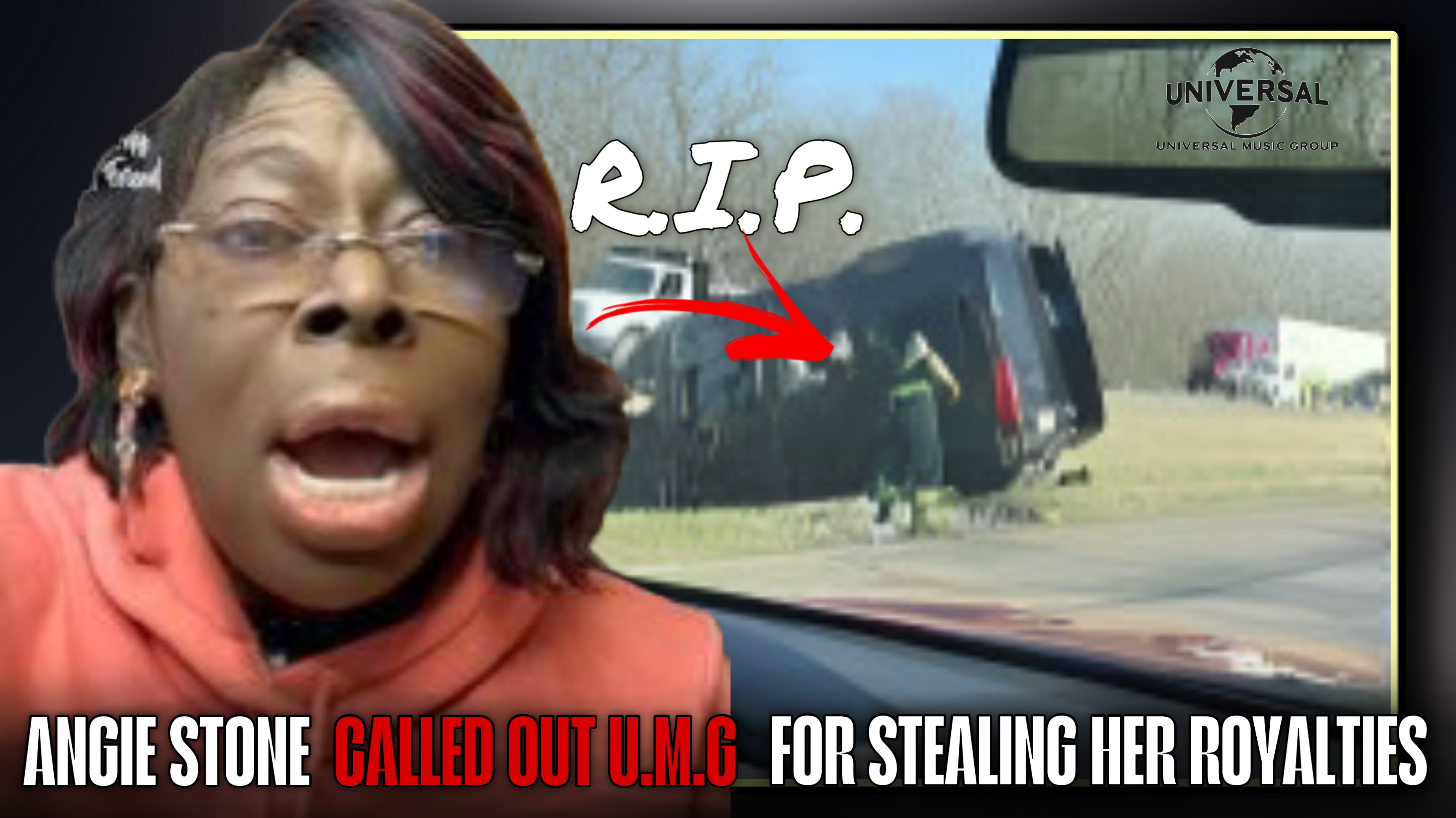 ''Angie Stone, just before her fatal car accident, exposed UMG for stealing her royalties! 💔 Is Drake next?!''