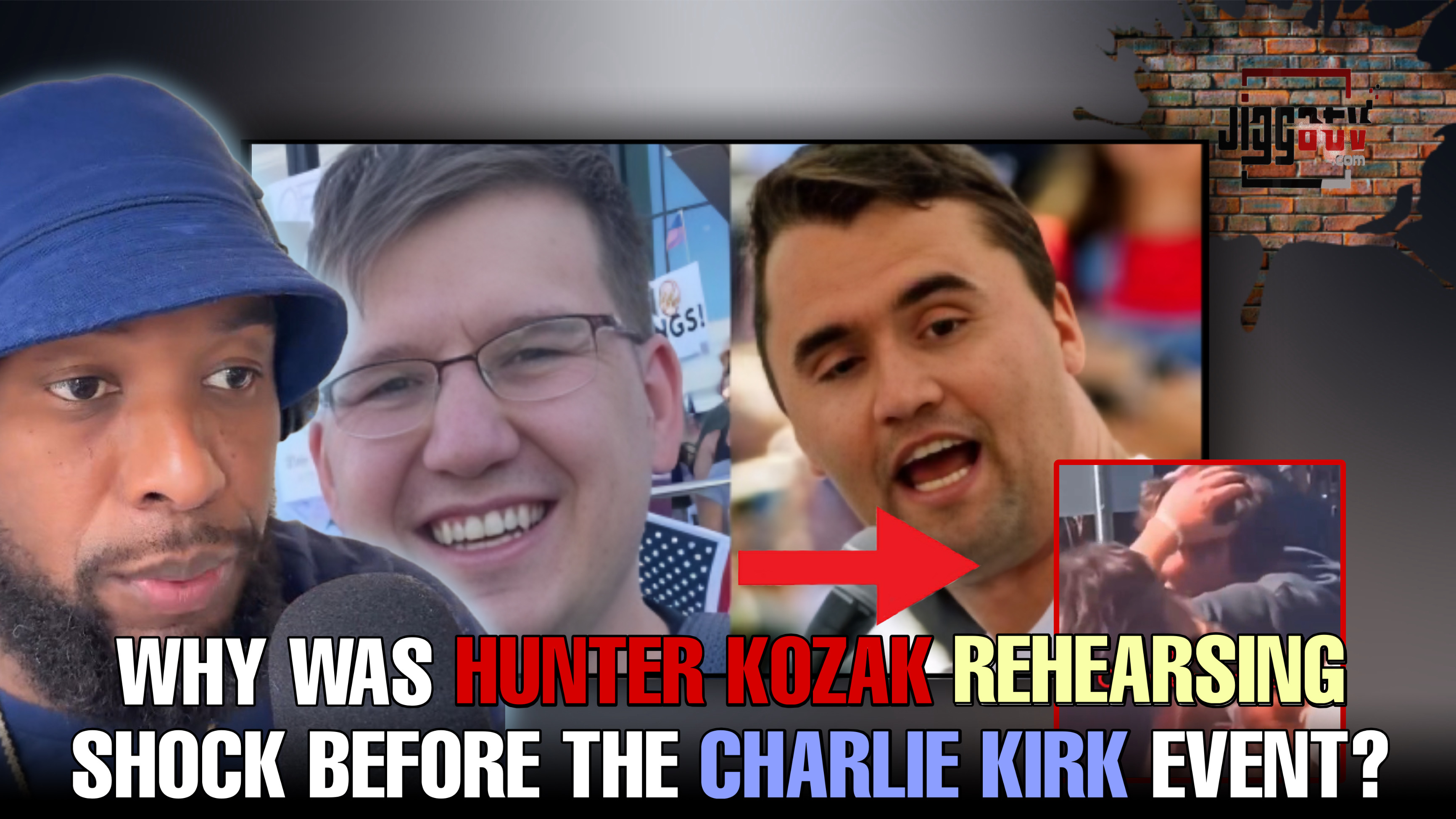 WHY WAS HUNTER KOZAK REHEARSING SHOCK BEFORE THE CHARLIE KIRK EVENT?