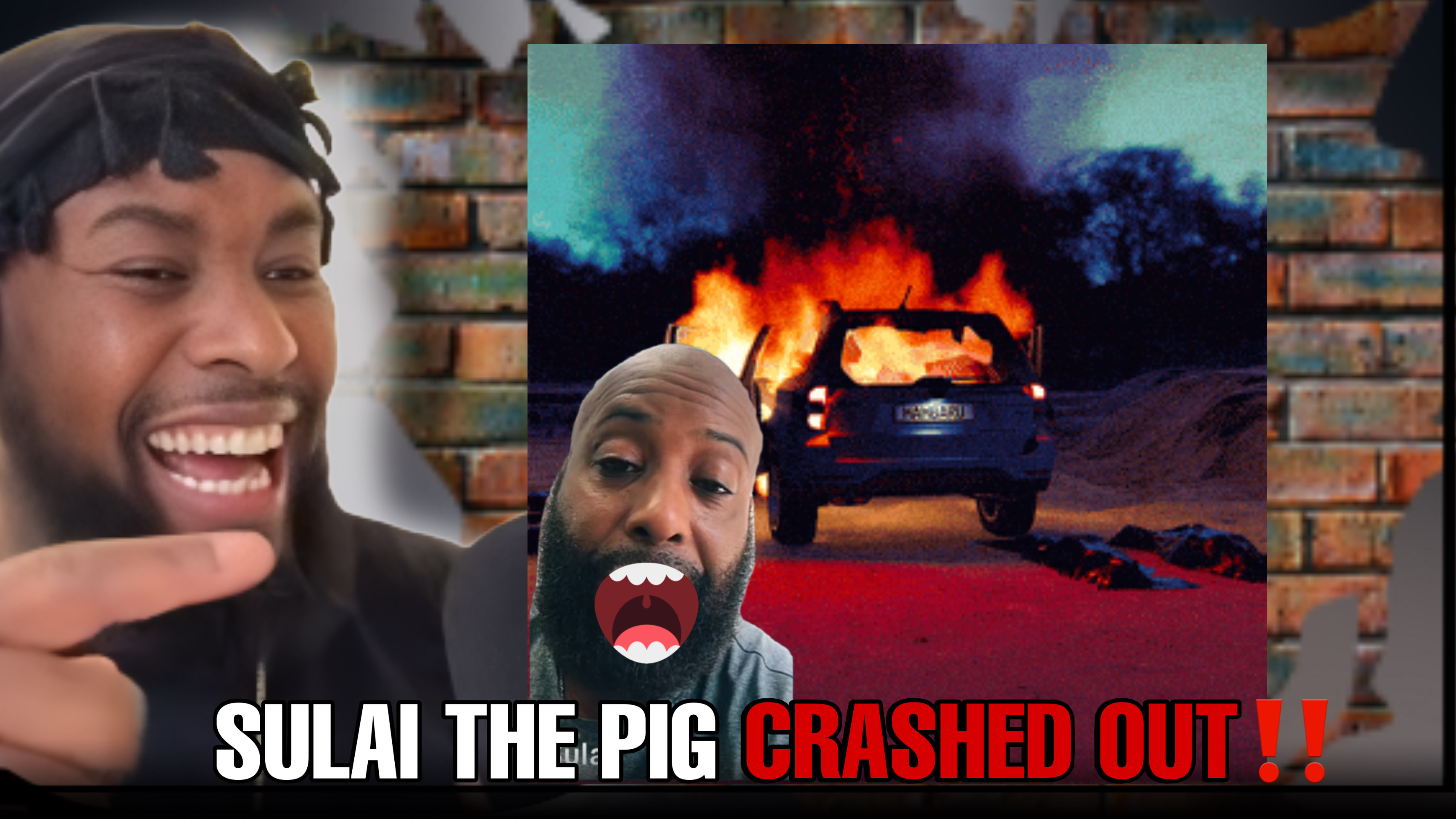 SULAI THE PIG CRASHED OUT‼️👀