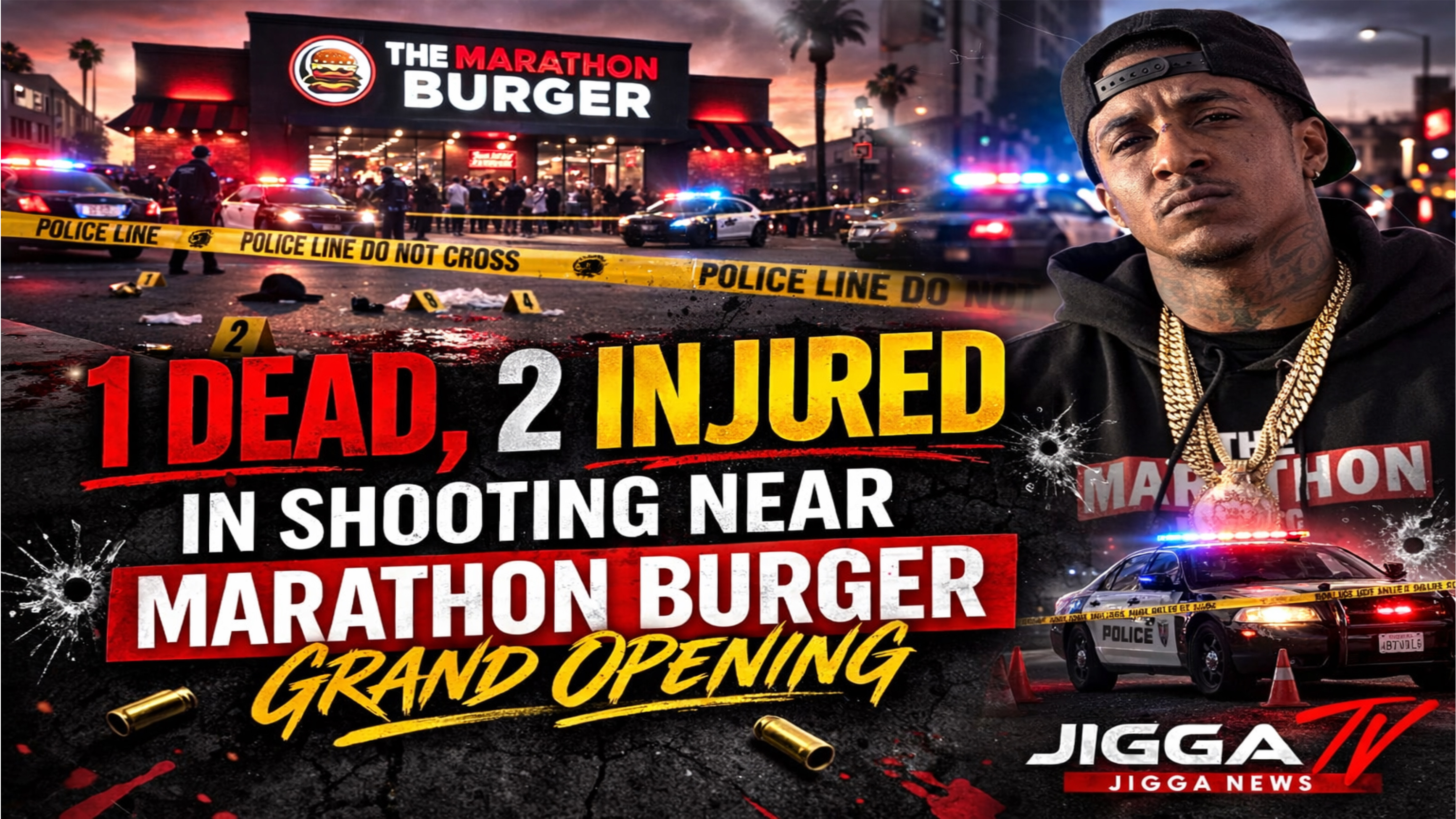 TRAGEDY at Marathon Burger Grand Opening | Long Beach Shooting