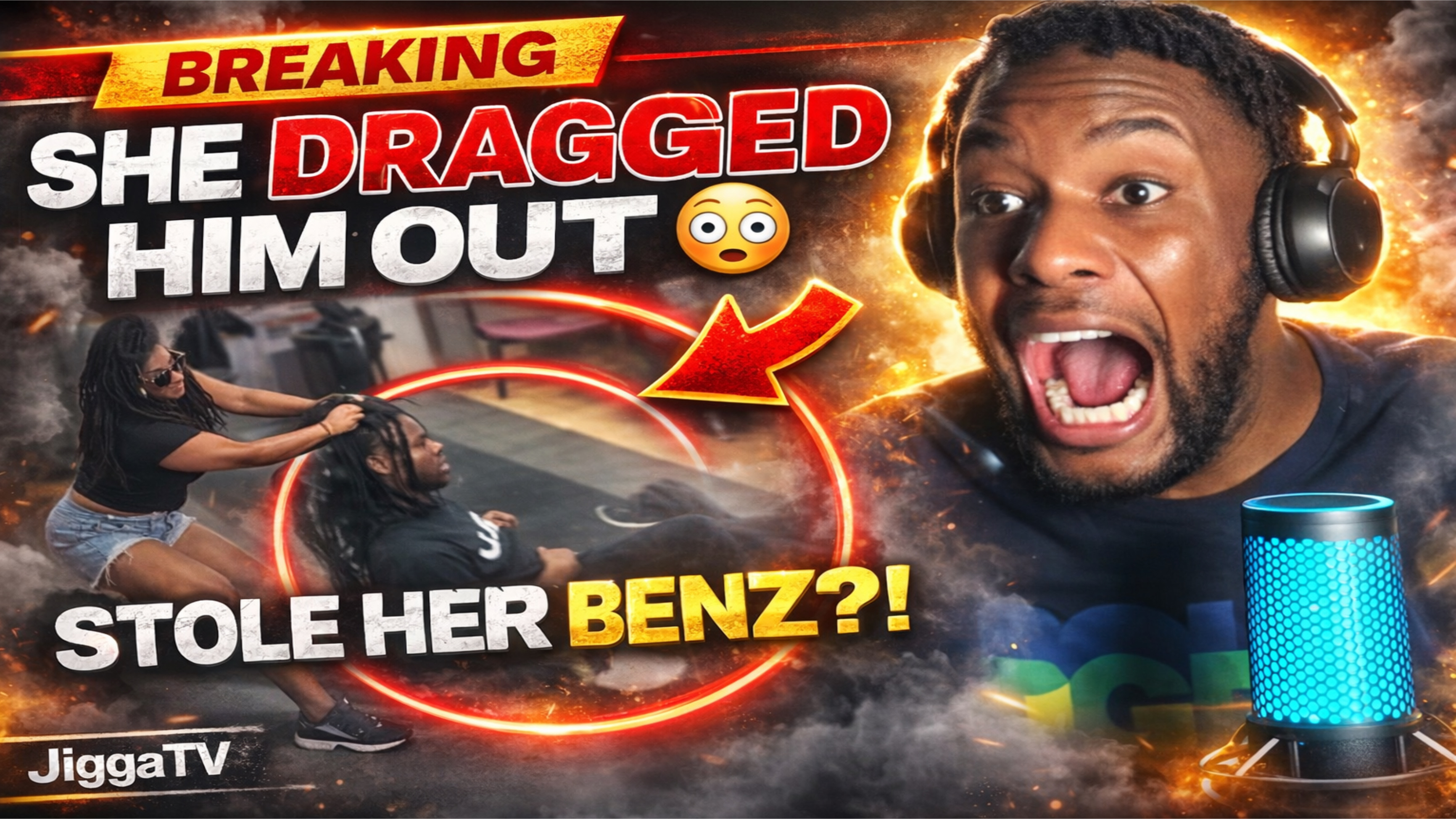 DETROIT WOMAN TRACKS DOWN CAR THIEF… DRAGS HIM OUT BY HIS DREADS 😳